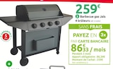 Barbecue gaz Jaïs 4 brûleurs - Mr. Bricolage à Agen Barbecue gaz Jaïs 4 brûleurs en promo chez Mr. Bricolage Agen à 259,00 €