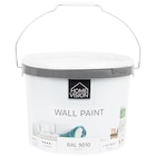 Peinture murale mate Home Vision RAL 9010 - Action - Action à Menton Peinture murale mate Home Vision RAL 9010 - Action en promo chez Action Menton à 13,75 €