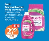 Feinwaschmittel Flüssig von burti im aktuellen V-Markt Prospekt für 2,99 €