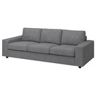 Aktuelles 3er-Bettsofa mit breiten Armlehnen/Lejde grau/schwarz mit breiten Armlehnen/Lejde grau/schwarz Angebot bei IKEA in Braunschweig ab 1.434,10 €