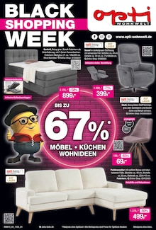 Aktueller Opti-Wohnwelt Gifhorn Prospekt Opti-Wohnwelt Gifhorn Prospekt "Black Shopping Week" mit 20 Seiten