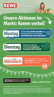 Aktueller REWE Prospekt "Dein Markt" Seite 1 von 31 Seiten für Rheinberg