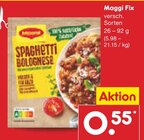 Fix Spaghetti Bolognese bei Netto Marken-Discount im Großkrotzenburg Prospekt für 0,55 €