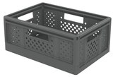 Sundis Fold'n store - Casier pliant M - 14L - L27,3xH16,6xP38,6 cm - gris - Sundis en promo chez Bureau Vallée Sundis Fold'n store - Casier pliant M - 14L - L27,3xH16,6xP38,6 cm - gris - Sundis dans le catalogue Bureau Vallée