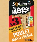 Le méga pain moelleux complet poulet mayo légère à Intermarché Hyper dans Fontaine-de-Vaucluse