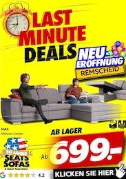 Seats and Sofas Prospekt für Remscheid: "LAST MINUTE URLAUBS DEALS", 1 Seite, 21.06.2025 - 28.06.2025