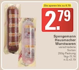 Hausmacher Wurstwaren bei WEZ im Uchte Prospekt für 2,79 €