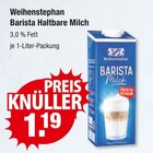 Barista Haltbare Milch im V-Markt Prospekt Barista Haltbare Milch von Weihenstephan im aktuellen V-Markt Prospekt für 1,19 €