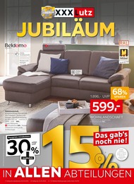 Möbel & Einrichtung Prospekt von XXXLutz Möbelhäuser Neustrelitz XXXLutz Möbelhäuser Prospekt: "JUBILÄUM", 16 Seiten, 30.01.2023 - 26.02.2023