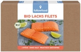 Bio Lachs Filets im REWE Prospekt Bio Lachs Filets von followfood im aktuellen REWE Prospekt für 7,99 €