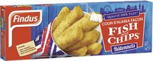 Colin - Findus dans le catalogue Géant Casino Bâtonnets colin d’alaska façon «fish & chips» surgelés - Findus à 2,30 € en promo chez Géant Casino