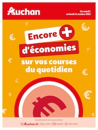 Prospectus Auchan Hypermarché à Seiches-sur-le-Loir, "Encore + d'économies sur vos courses du quotidien", 17 pages, 01/10/2024 - 14/10/2024