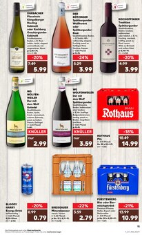 Rotwein im Kaufland Prospekt "Aktuelle Angebote" mit 44 Seiten (Freiburg (Breisgau))