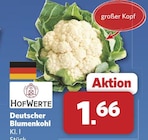 Deutscher Blumenkohl im Angebot bei combi in Bielefeld Deutscher Blumenkohl Angebote von HofWerTe bei combi Bielefeld für 1,66 €