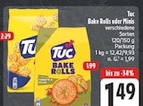 Bake Rolls im Angebot bei EDEKA in Görlitz Bake Rolls Angebote von Tuc bei EDEKA Görlitz für 1,49 €