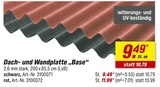 Dach- und Wandplatte „Base“ Angebote bei toom Baumarkt Leverkusen für 9,49 €