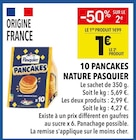 10 Pancakes Nature - Pasquier dans le catalogue Supeco