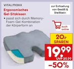 Ergonomisches Gel-Sitzkissen Angebote von VITALmaxx bei Netto Marken-Discount Waiblingen für 19,99 €