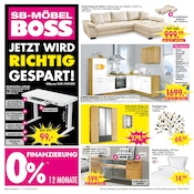 Aktueller SB Möbel Boss Prospekt mit Kleiderschrank, "JETZT WIRD RICHTIG GESPART!", Seite 1