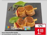Zarte Schweinefilet-Spieße im Angebot bei Marktkauf in Nürtingen Zarte Schweinefilet-Spieße Angebote von INITIATIVE TIERWOHL bei Marktkauf Nürtingen für 1,89 €