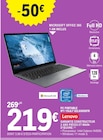 PC Portable IP1 15IJL7 82LX009SFR - Lenovo en promo chez E.Leclerc Romans-sur-Isère à 219,00 €