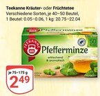 Kräutertee Angebote von Teekanne bei GLOBUS Mannheim für 2,49 €