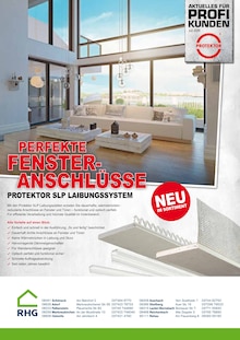 Aktueller RHG Baucentrum Prospekt (Auerbach (Vogtland), 2 Seiten zum blättern RHG Baucentrum Prospekt Perfekte Fensteranschlüsse mit 2 Seiten