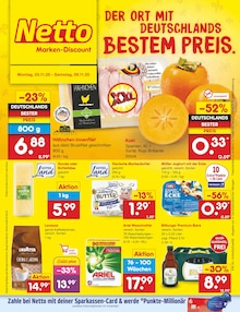 Netto Marken-Discount Prospekt der Woche "Aktuelle Angebote" Seite 1, 03.11.2025 bis 08.11.2025 für Wachtendonk Aktueller Netto Marken-Discount Prospekt "Aktuelle Angebote" Seite 1 von 63 Seiten für Wachtendonk