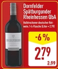 Rheinhessen QbA von Dornfelder Spätburgunder für 2,79 € bei ALDI Nord im Angebot Rheinhessen QbA von Dornfelder Spätburgunder im aktuellen ALDI Nord Prospekt