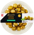 Aktuelles Grüne Oliven mariniert mit Kräutern Angebot bei Kaufland in Essen ab 2,22 €