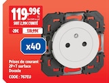 Promo Prises de courant 2P+T surface x40 à 119,99 € dans le catalogue Screwfix à Mondeville