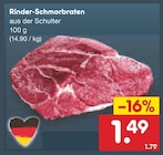 Rinder-Schmorbraten Angebote bei Netto Marken-Discount Weiden für 1,49 €
