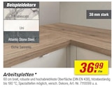 Arbeitsplatten im Angebot bei toom Baumarkt in Bruchsal Arbeitsplatten Angebote bei toom Baumarkt Bruchsal für 36,99 €