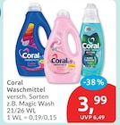 Waschmittel von Coral für 3,99 € bei budni im Angebot Waschmittel von Coral im aktuellen budni Prospekt