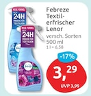 Textilerfrischer Lenor Angebote von Febreze bei budni Stade für 3,29 €