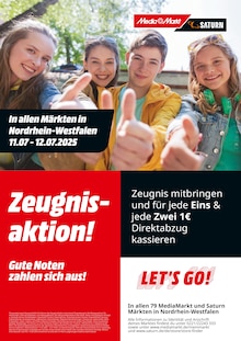 Aktueller MediaMarkt Saturn Prospekt für Hürth und Ungebung, Seite zum blättern MediaMarkt Saturn Prospekt Zeugnisaktion! Gute Noten zahlen sich aus! mit Seite in Hürth und Umgebung