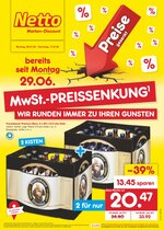 Netto Marken-Discount Prospekt für Fellbach mit 47 Seiten Netto Marken-Discount Prospekt für Fellbach: "MwSt.-PREISSENKUNG - WIR RUNDEN IMMER ZU IHREN GUNSTEN", 47 Seiten, 06.07.2020 - 11.07.2020