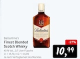 Finest Blended Scotch Whisky Angebote von Ballantine's bei Konsum Pirna für 10,99 €