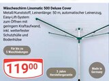 Wäscheschirm Linomatic 500 Deluxe Cover im Angebot bei GLOBUS in Jena Wäscheschirm Linomatic 500 Deluxe Cover Angebote bei GLOBUS Jena für 119,00 €