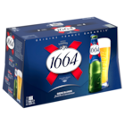 Bière blonde - 1664 en promo chez Carrefour Brest à 12,20 €