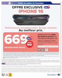 Prix et réduction IPhone dans le prospectus Carrefour en cours Offre IPhone dans le catalogue Carrefour du moment à la page 2