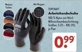 Arbeitshandschuhe im Angebot bei ALDI SÜD in Kaiserslautern Arbeitshandschuhe Angebote von TOPCRAFT bei ALDI SÜD Kaiserslautern für 0,99 €