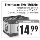 Hefe-Weißbier im Angebot bei EDEKA in Gronau Hefe-Weißbier Angebote von Franziskaner bei EDEKA Gronau für 14,99 €