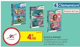 Puzzle enfant - CLEMENTONI en promo chez Intermarché Vigneux-sur-Seine à 4,90 €