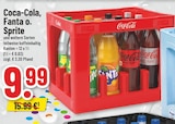 Coca-Cola, Fanta o. Sprite bei Trinkgut im Coesfeld Prospekt für 9,99 €