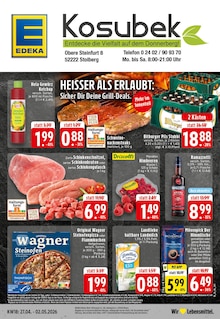 Bier im EDEKA Prospekt "Aktuelle Angebote" mit 28 Seiten (Stolberg (Rheinland, Kupferstadt))