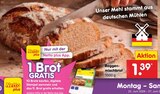 Roggenmischbrot für 1,39 € bei Netto Marken-Discount im Angebot Roggenmischbrot im aktuellen Netto Marken-Discount Prospekt