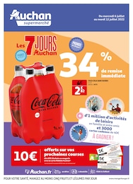 Catalogue Auchan à Houssen, avec 12 pages Prospectus Auchan à Houssen, "Les 7 jours Auchan", 12 pages, 06/07/2022 - 12/07/2022