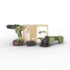 Pack de 2 outils sans fils ESSENTIAL BY WORX Es900, 1 batterie 4Ah - ESSENTIAL BY WORX en promo chez Leroy Merlin Pack de 2 outils sans fils ESSENTIAL BY WORX Es900, 1 batterie 4Ah - ESSENTIAL BY WORX dans le catalogue Leroy Merlin