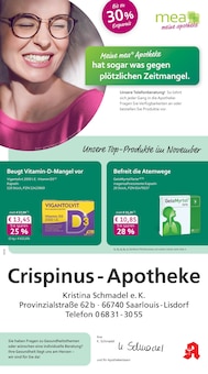 Aktueller mea - meine apotheke Prospekt "Unsere Oktober-Angebote" für Saarlouis Aktueller mea - meine apotheke Prospekt für Saarlouis mit Seiten